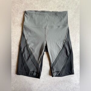 lululemon athletica Gray and Black Bike Shorts